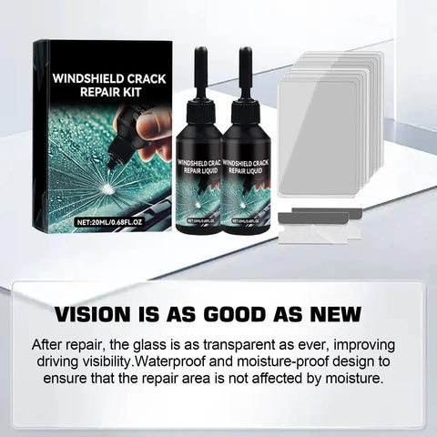 Windshield Pro Chip Repair Kit With Nano Glass Resin For Chips And Cracks Upgraded 2026 All Crack Types Fix Rock Damage