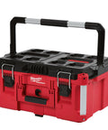 Beast Mode Heavy Duty Packout Large Tool Box With IP65 Weather Seal And Interior Organizer Tray, Red Metal Reinforced Handle