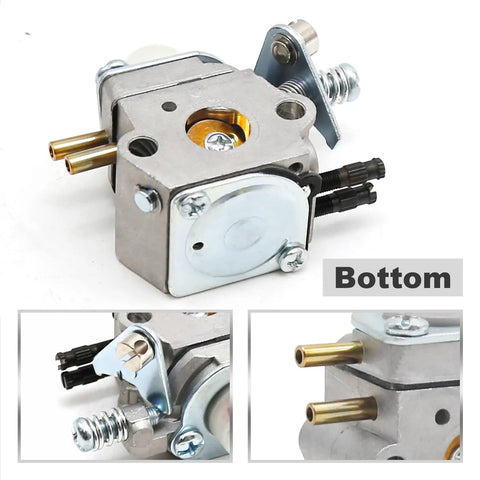 Bottom view of Carburetor Replacement For Echo PPT 2400 And SRM 2400 Trimmers Direct Fit For PPFD 2400 PP1250 PP1260 PP1400 WT 424 WT 424C