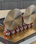 Pro Grade 2 Station Metal Bender Disc FS2DL Heavy Duty Straight Bend Tool for 5/16 to 1 3/4 Inch Runs, side view display.