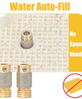 Two 5/8-inch diamond drill bit heads with brass cores for stained-glass grinders