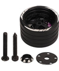 RC Steering Wheel Aluminum Alloy Replacement Part for NB4 Transmitter with screws and fixtures