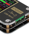 Close-up of Voltmeter And Ammeter USB Tester With Color LCD Screen PD Trigger Pro Grade Multifunction Power Meter corner view