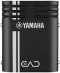 Black Yamaha EAD10 electronic acoustic drum module with stereo microphone and kick trigger for hybrid drum set.