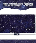 Dimensions of the 10 Pack Fluorescent Light Covers for 2 By 4 Ft Ceilings Magnetic Mount Ceiling Light Shields with Starry Sky Pattern