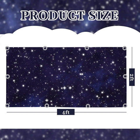 Dimensions of the 10 Pack Fluorescent Light Covers for 2 By 4 Ft Ceilings Magnetic Mount Ceiling Light Shields with Starry Sky Pattern