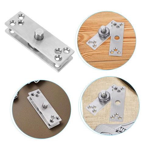 Beefy Heavy Duty 360 Degree Rotation Stainless Steel Concealed Door Pivot Hinge For Cabinets And Bookcases Hidden Door Hardware
