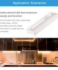 3 In 1 Color Temp Dimmable LED Under Cabinet Light in kitchen setup, 32 Inch 18W 1350 Lumens CRI90 ETL Listed application view