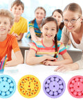 9 Piece Math Fidget Spinner Set For Kids Cool Spin Toy blending learning with colorful multiplication and division games in classroom