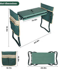 Garden Kneeler and Seat With Extra Wide 8 Inch Thick Pad, Heavy Duty Foldable Kneeling Bench dimensions and features