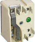 Side view of WB23M9 Surface Element Switch Replacement for Electric Cooktops with direct fit and 240V plug and play module.