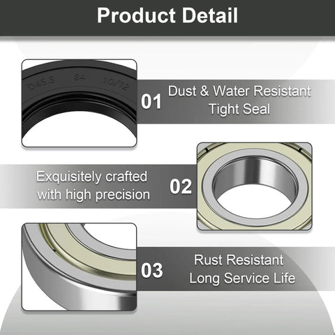 Kick That Grinding Noise With Heavy Duty Washer Drum Bearing And Seal Kit For Samsung Dc62 00156A Pro Diy Home Repair Brings Quiet Smooth Sailing Back, featuring tight seal and precision craftsmanship.