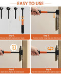 4 In 1 Door Hinge Gap Adjustment Tool Kit For Residential And Commercial Use Heavy Duty Hinge Repair Wrench in use on door
