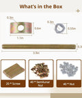 Product contents of 20 Pack Heavy Duty Countertop Connectors And Steel Table Fasteners Quick Setup Furniture Joiner Kit