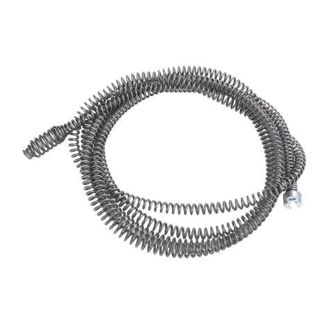 Super Flex Manganese Steel Drain Auger Cable 16mm Pipe Snake Clog Remover coiled spring design for effective blockage clearing.