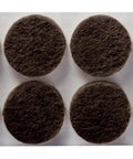 Brown 32 Pack Felt Furniture Pads 1 Inch Round Self Stick Protect Hardwood Floors From Dings Dents And Scratches Easy To Apply Quick Install Chair Leg Caps For Tables Lamps And Decor