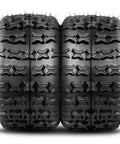 Two Pack 18x9.5-8 ATV UTV Tires For Turf Mud Sand And Trail Off Road Adventures 4PR Tubeless Heavy Duty All Terrain