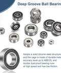 686 2RS Deep Groove Ball Bearings 6x13x5mm Chrome Steel Double Shield ABEC5 Ten Pack for Electric Motors and Appliances