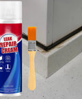 Leak repair cream bottle with brush next to wall corner with small gaps, 100mL waterproof sealant for wall gaps, bathroom, and pipelines.