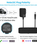 6V 2A Power Supply Adapter For ProForm Elliptical Smart Strider 480 490 500 600 LE 390 395 475 510 E 510EX with polarity details