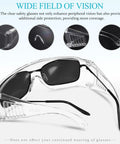 Six Pair Set Top Shelf protective Safety Glasses With smart Vitilated Wraparound Frames showing clear lenses and side shields.