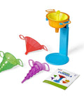 Starter Science Funnels Set For Kids Hands On Science Lab Equipment Sand Sifter And Water Table Toys with funnel stand