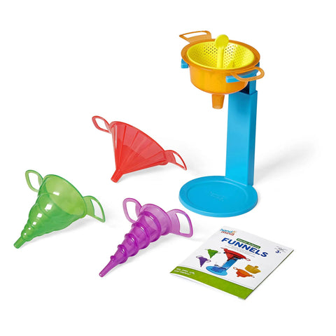 Starter Science Funnels Set For Kids Hands On Science Lab Equipment Sand Sifter And Water Table Toys with funnel stand