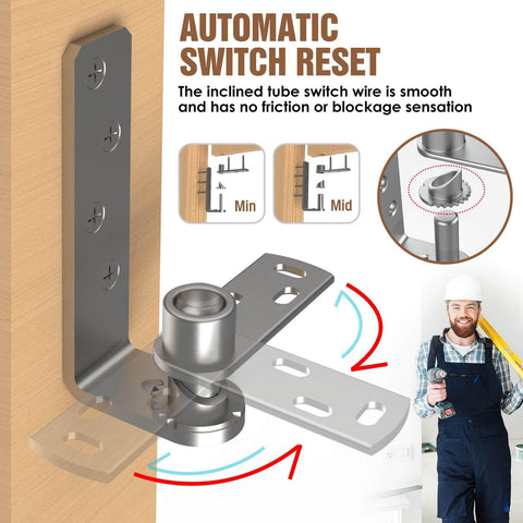 Saloon Door Hinges Double Action Self Closing Heavy Duty No Fuss Swinging Door Hardware For Cafe Doors Two Way Swing 304 Stainless Steel Rustproof Corrosion Resistant 2 Pack