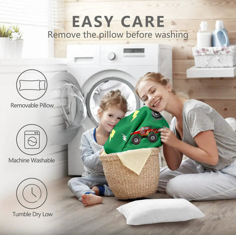 Mother and child with Detachable Toddler Nap Mat With Pillow And Blanket Thickened Extra Large Sleeping Bag, easy to wash