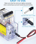 60A DC Circuit Breaker With Remote Control, showing cable connection for 12V-400V DC, 90-400V AC, with shunt release.