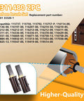 Vacuum Motor Carbon Brush Replacement Kit 2311480 333261 33326-1 Two Pack shown with compatible models list