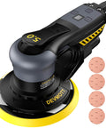 Random Orbital Sander With 360W Brushless Motor 150mm Backing Plate 6 Variable Speeds Up To 10000 RPM with sanding discs