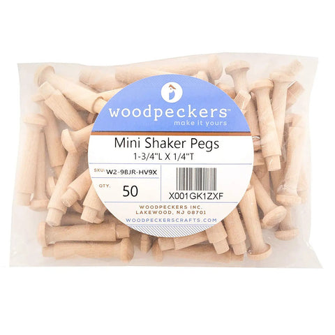 Killer Mini Wooden Shaker Pegs Premium Unfinished Wall Hooks For DIY Crafting And Jewelry Display Dope Paintable Craft Hangars Pack of 50