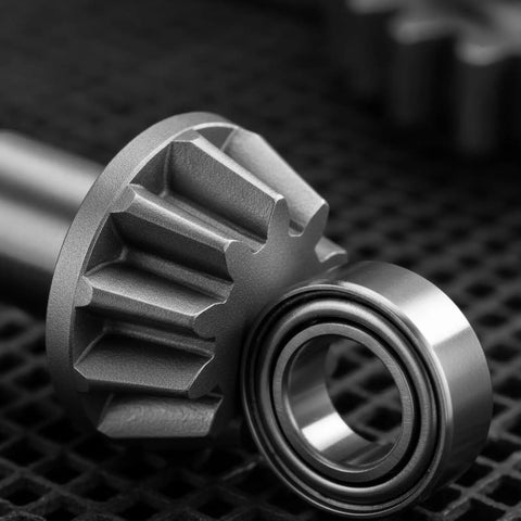 Bevel Gear Replacement For 1 16 And 1 14 Scale RC Cars Front End Drivetrain Gear Set Powder Metallurgy Metal Construction Smooth Power Transfer Maintenance And Tuning Upgrade For Meijiaxin And Other RC Buggies, bevel gear with bearing