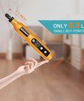 GINELSON cordless rotary tool, orange handheld power tool with 5-speed control for engraving, sanding, polishing