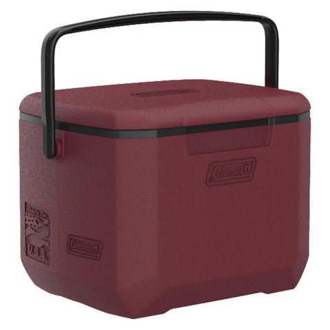 16 Qt Portable Cooler With TempLock Ice Retention, Two Way Heavy Duty Handles, Leak Resistant Construction, Cranberry color