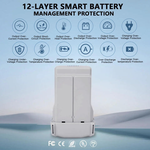 Intelligent Flight Battery Plus For DJI Mini 4 Pro Mini 3 Pro And Mini3 Drone With 12-layer Smart BMS Protection