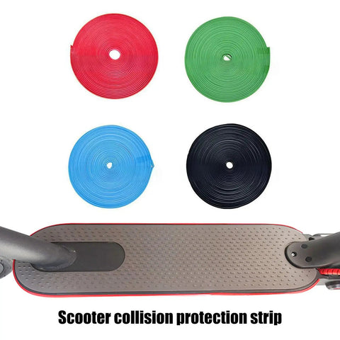 Blue PVC Self Adhesive Body Protective Strips For Electric Scooters And Skateboards Scratch Resistant Easy To Install