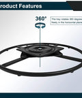 27 Inch Swivel Base Replacement With Plate For Recliner And Sofa Chairs Heavy Duty Bottom Part Support Built From Beefy Steel