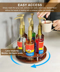 Rotate Your Home Bar Slick With This Seven Slot Coffee Syrup Organizer Rack designed for easy access and clutter-free countertops.