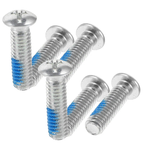 Close-up of 18 Pack Roller Skate Brake Screws And Stopper Fittings For Inline And Quad Skates, Pro Grade Repair Parts