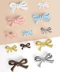 Various colored bow-shaped knobs including Blue Bow Dresser Knobs 4 Pack Small Decorative Cabinet Drawer Pull Handles For Girls Bedroom