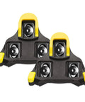 Self Locking Three Hole Road Cleats For SPD SL Pedals, Replacement Cleats For SH10 SH11 SH12 System, 2-Pack Yellow