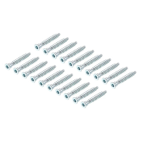 Heavy Duty Confirmat Screws Set 7x50mm Hex Socket Wood Screws Zinc Plated For Furniture Cabinets And DIY Projects 100 Pack