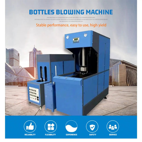 Heavy Duty Automatic PET Bottle Blowing Machine For High Volume Production With Stable Operation Boss Level Blow Molding System Built For Factory Use And Big Time Beverage Bottle Manufacturing, blue unit