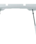 Outfeed Support Extension For 10 Inch Table Saws, 18 Inch Reach, Rear Flush Store Design, Beefy Heavy Duty Aluminum Mounts, Hardened Metal