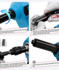 Step-by-step guide for No Sweat Heavy Duty Cordless Electric Rivet Gun Featuring Brushless Motor And Reliable Battery For Quiet Operation.