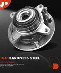 Two Front Wheel Bearing And Hub Assembly With ABS For Ford F 150 F150 2009 2010 4WD Only 6 Lug Compatible Replacement shown