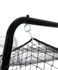 Corner of 40 Foot Collapsible Batting Cage For Backyard Or Indoor Baseball And Softball Practice With A Heavy Duty Rust Resistant Steel Frame