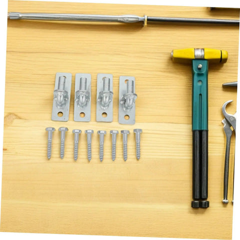 Heavy Duty Wall Mount Gate Hinges With 12.7mm Hole And Screws 4 Pieces Weather Resistant Iron Gate Hardware For Wood Or Metal Fences Multipurpose Post Hinge Kit For Outdoor Use, four hinges and screws